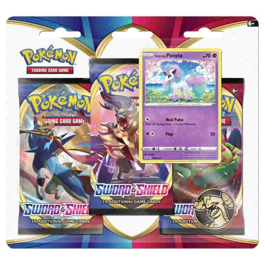 Sword and Shield 3 Pack Blister Galarian Ponyta