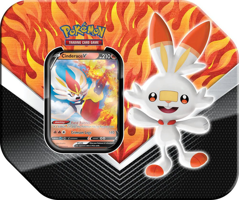 Galar Partners Tin Cinderace V - Sword & Shield Base Set sealed product