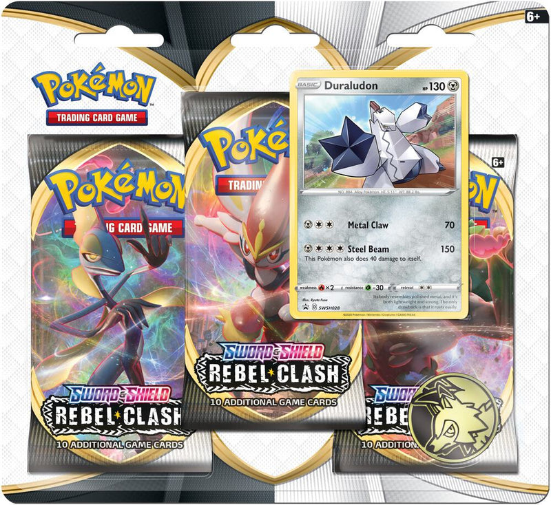 Rebel Clash 3 Pack Blister Duraludon - Rebel Clash sealed product