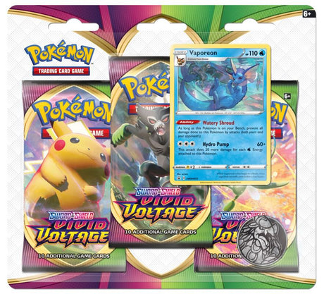 Vivid Voltage 3 Pack Blister Vaporeon
