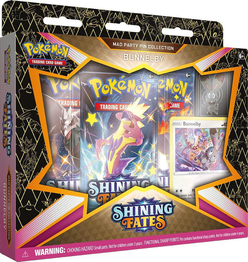 Shining Fates Mad Party Pin Collection Bunnelby - Shining Fates sealed product