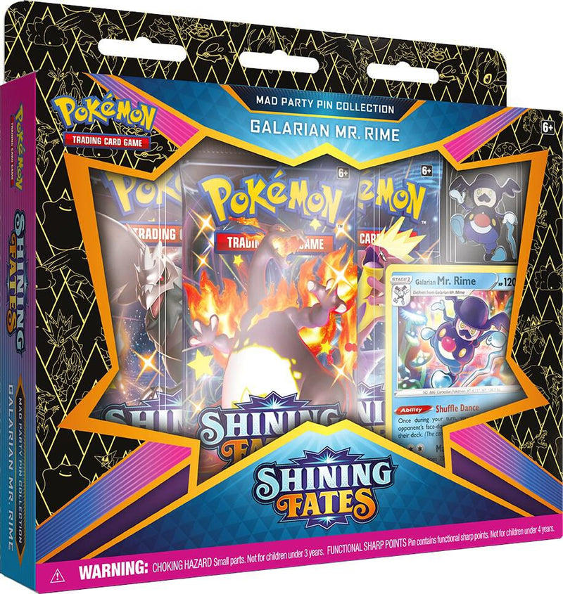 Shining Fates Mad Party Pin Collection Galarian Mr Rime - Shining Fates sealed product