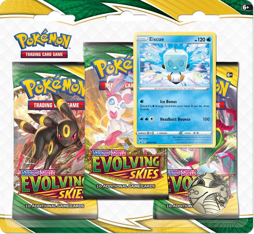 Evolving Skies 3 Pack Blister Eiscue