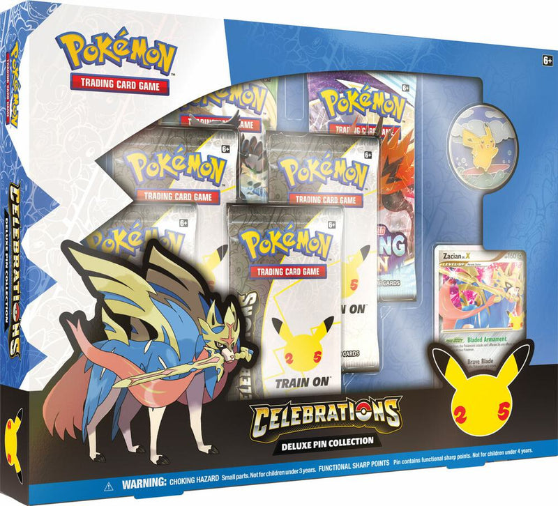 Celebrations Deluxe Pin Collection Zacian LV X - Celebrations sealed product