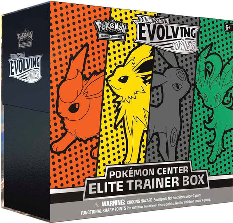 Evolving Skies Pokemon Center Elite Trainer Box Jolteon Flareon Umbreon Leafeon Exclusive