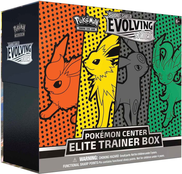 Evolving Skies Pokemon Center Elite Trainer Box Jolteon Flareon Umbreon Leafeon Exclusive