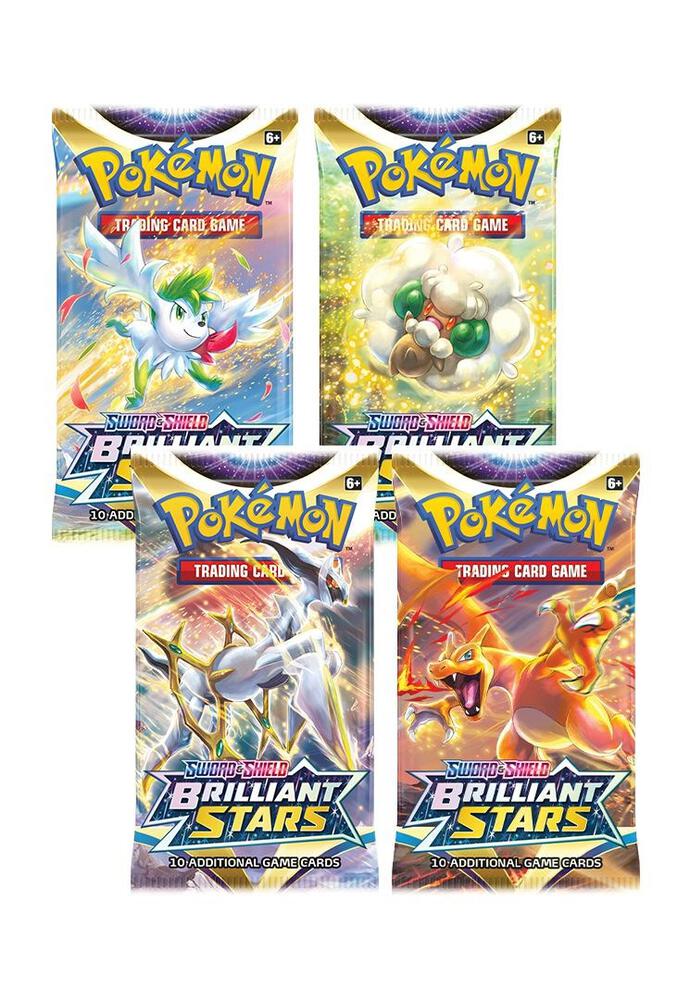 Brilliant Stars Booster Pack Art Bundle Set of 4