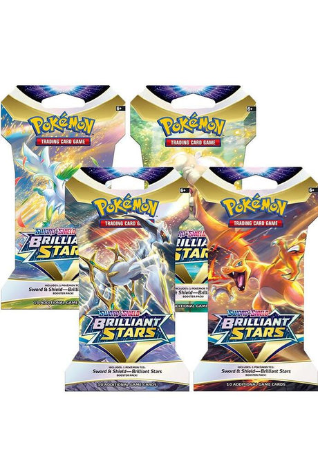 Brilliant Stars Sleeved Booster Pack Art Bundle Set of 4