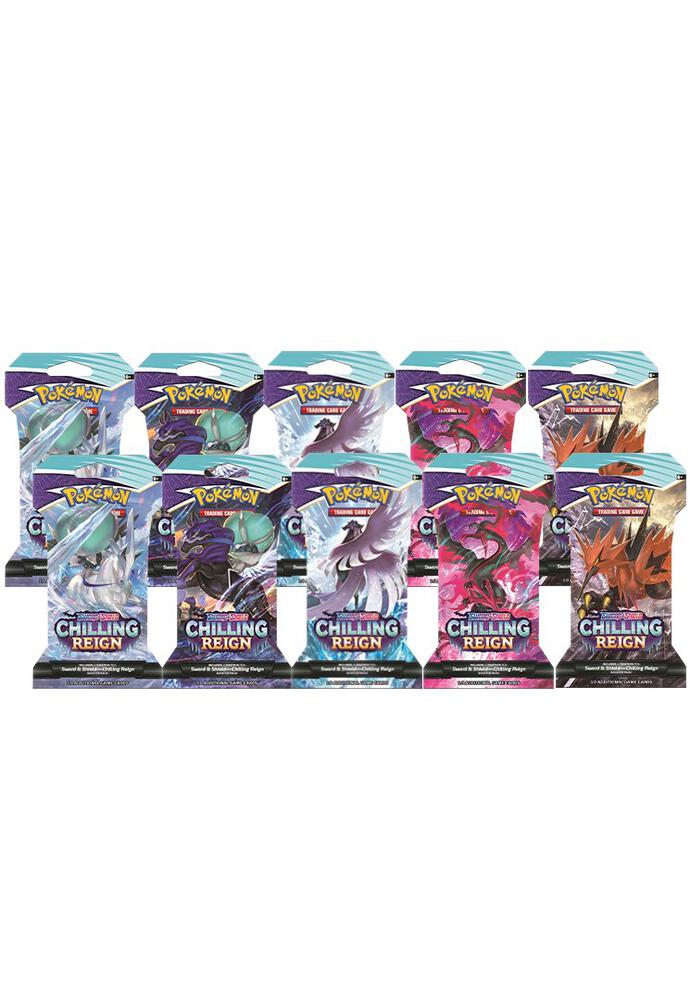 Chilling Reign Sleeved Booster Pack Bundle Set of 10