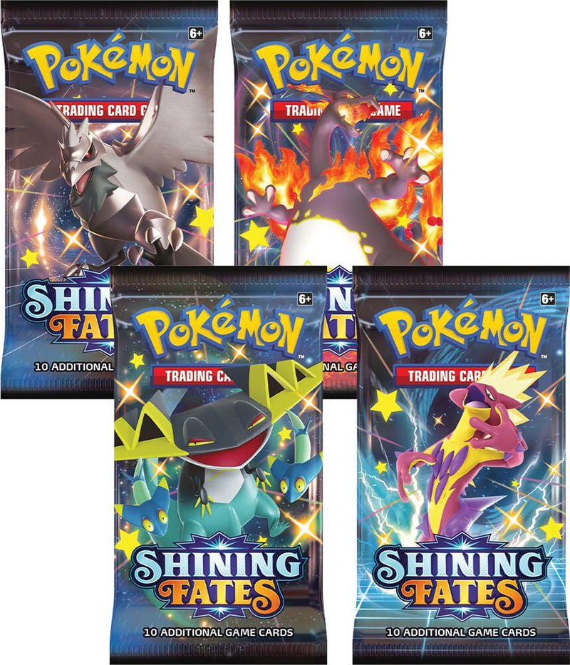 Shining Fates Booster Pack Art Bundle Set of 4 - Shining Fates sealed product