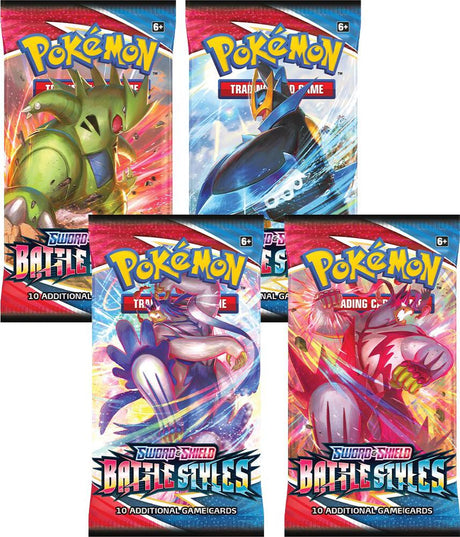 Battle Styles Booster Pack Art Bundle Set of 4