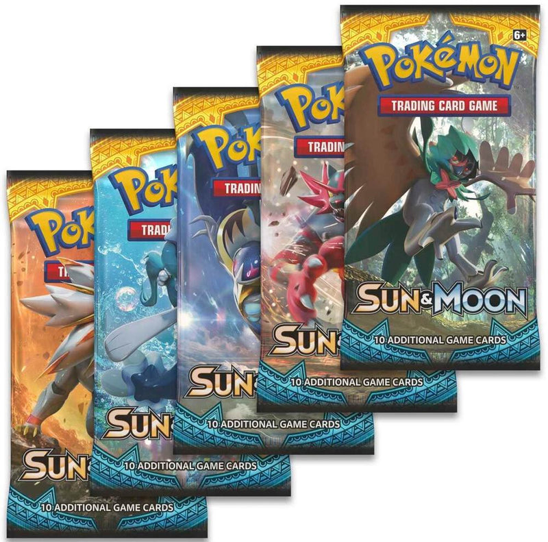 Sun and Moon Booster Pack Art Bundle Set of 5 - Sun & Moon Base Set sealed product