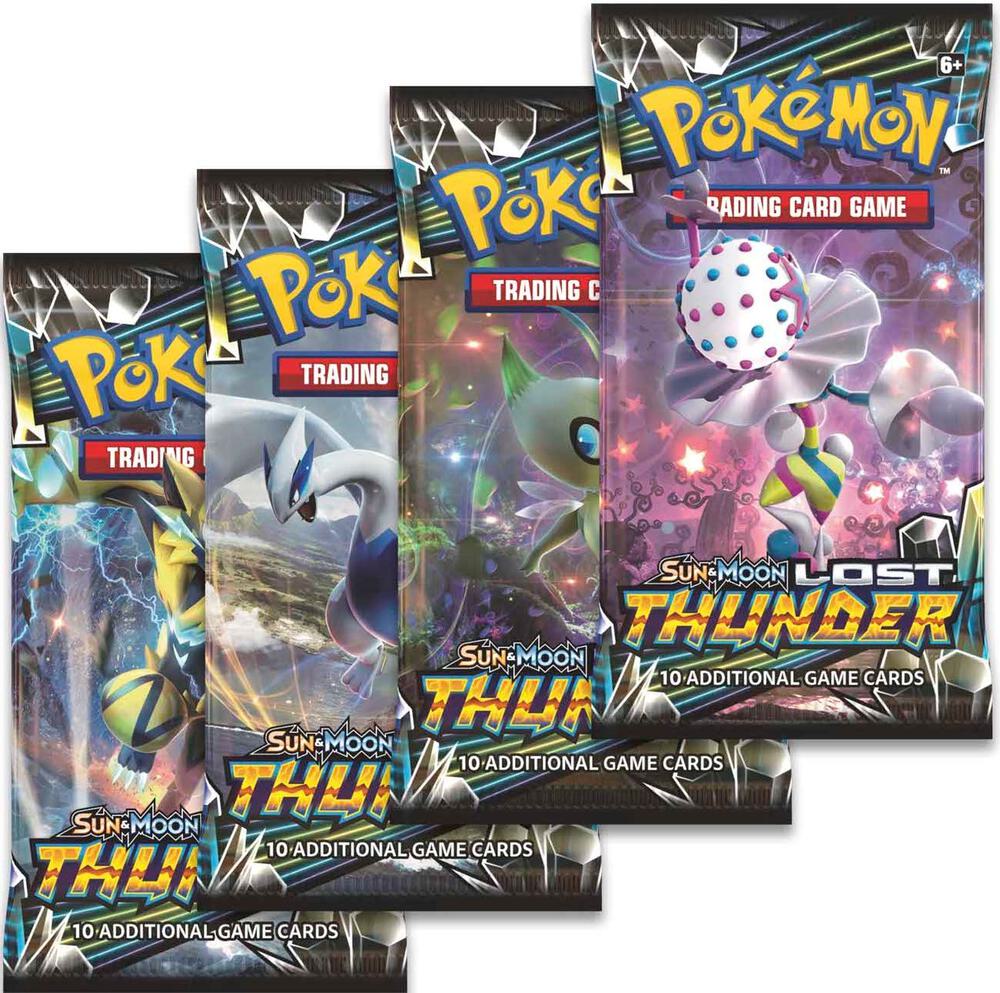 Lost Thunder Booster Pack Art Bundle Set of 4
