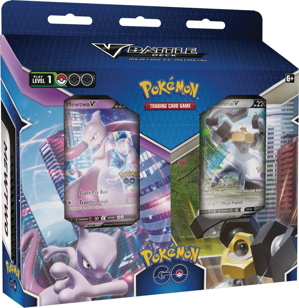 Pokemon GO V Battle Deck Bundle Mewtwo V Melmetal V