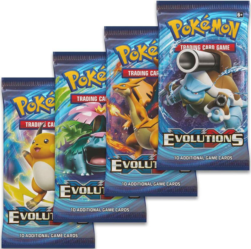Evolutions Booster Pack Art Bundle Set of 4 - Evolutions sealed product