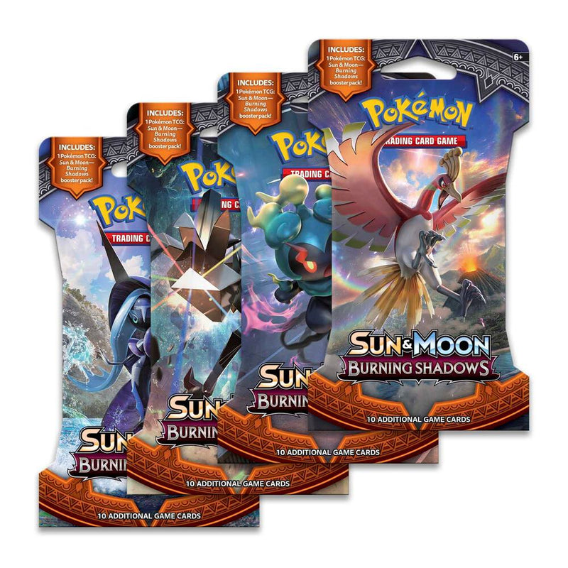Burning Shadows Sleeved Booster Pack Art Bundle Set of 4 - Burning Shadows sealed product