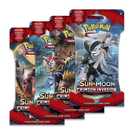 Crimson Invasion Sleeved Booster Pack Art Bundle Set of 4