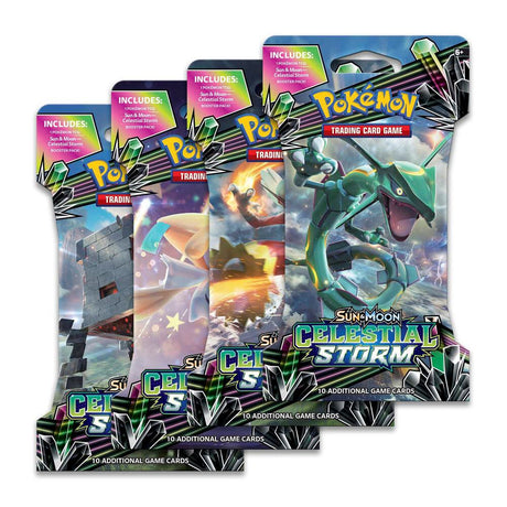 Celestial Storm Sleeved Booster Pack Art Bundle Set of 4