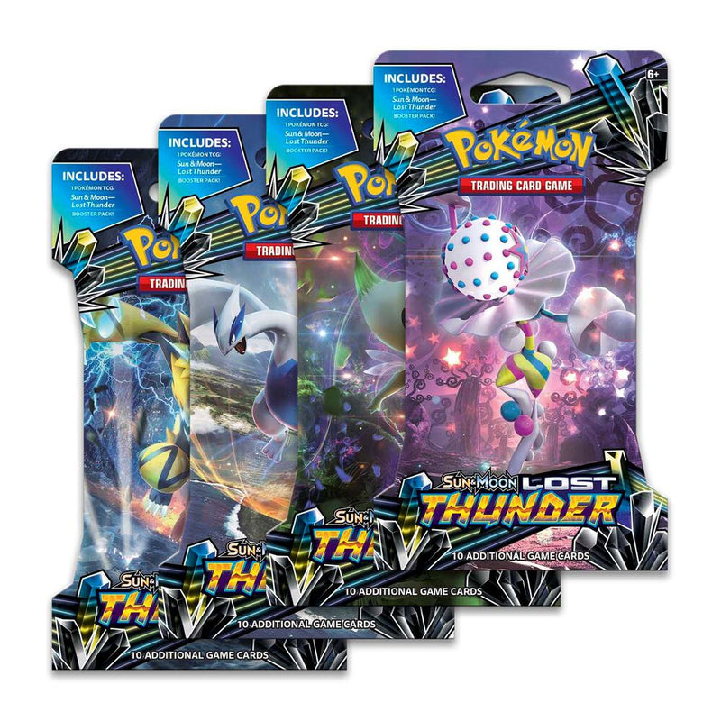 Lost Thunder Sleeved Booster Pack Art Bundle Set of 4 - Lost Thunder sealed product
