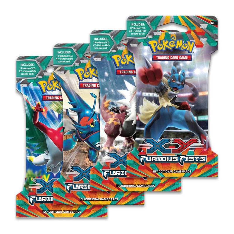 Furious Fists Sleeved Booster Pack Art Bundle Set of 4 - Furious Fists sealed product