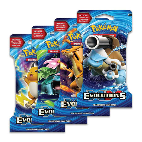 Evolutions Sleeved Booster Pack Art Bundle Set of 4