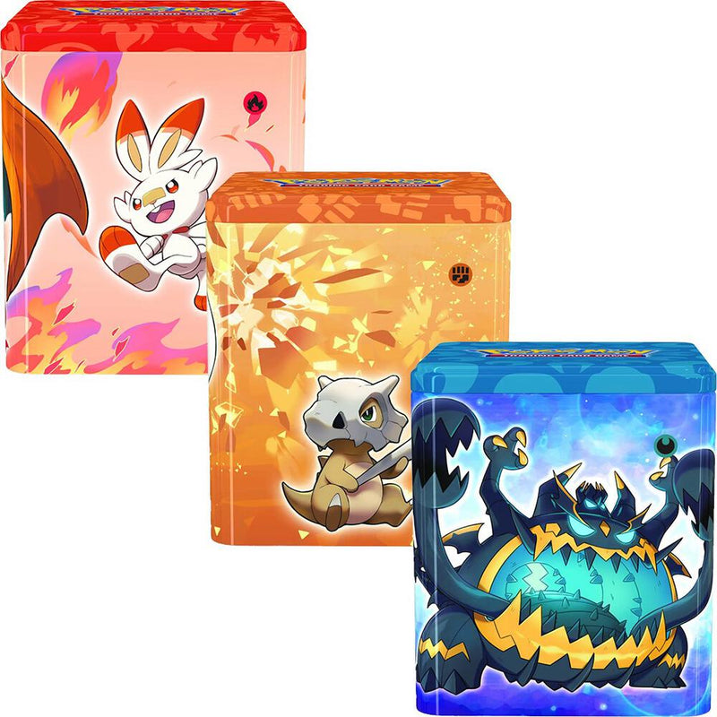 Pokemon Stacking Tins Fighting Fire Darkness Set of 3 - Lost Origin sealed product