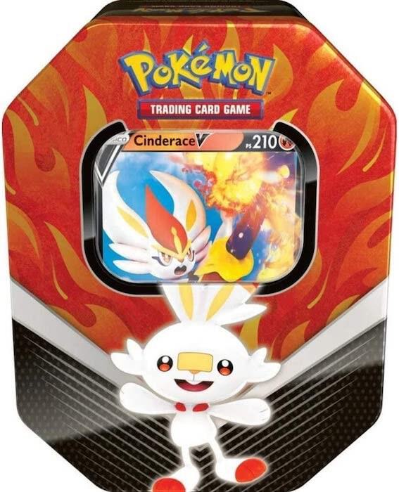 Galar Partners International Tin Cinderace V - Sword & Shield Base Set sealed product