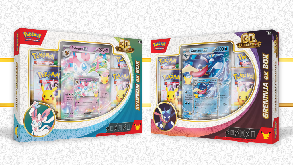 30th Celebration Sylveon ex & Greninja ex Boxes