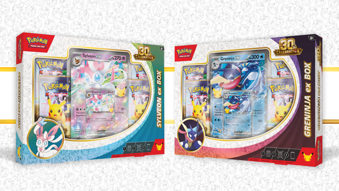 30th Celebration Sylveon ex & Greninja ex Boxes