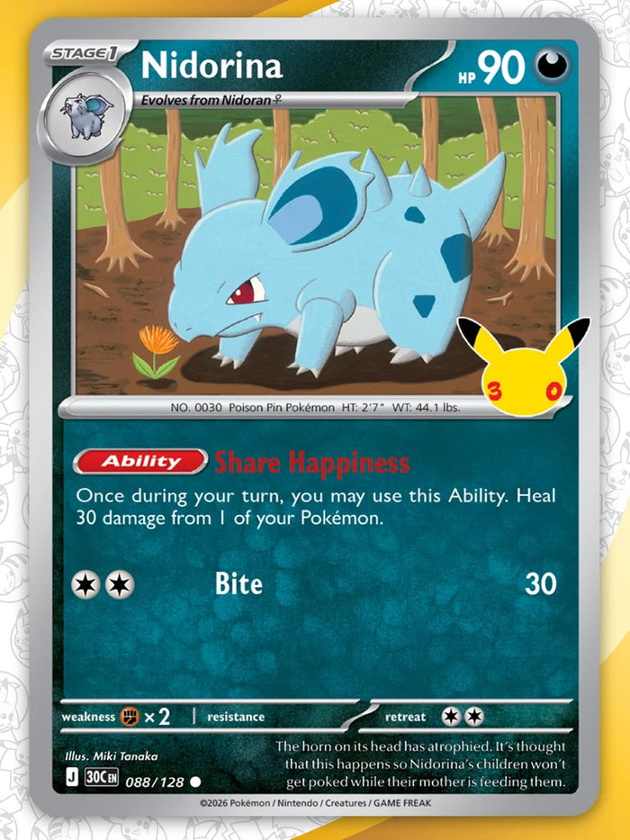 0088 Nidorina Common 30th Celebration