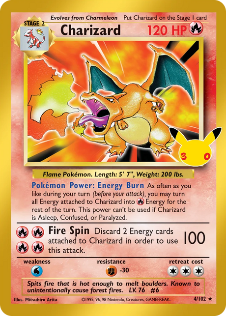 00004 Charizard Classic 30th Celebration