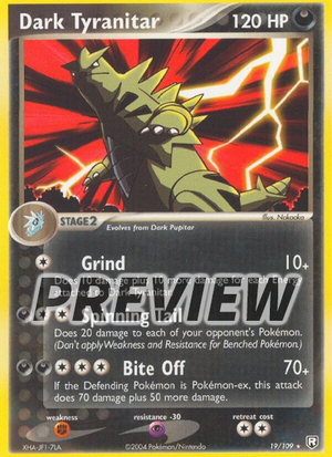 000019 Dark Tyranitar Classic 30th Celebration