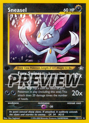 000025 Sneasel Classic 30th Celebration
