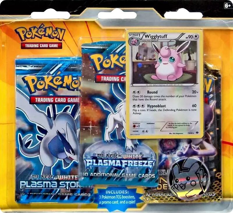 Black and White 3 Pack Booster Blister Special Edition Wigglytuff