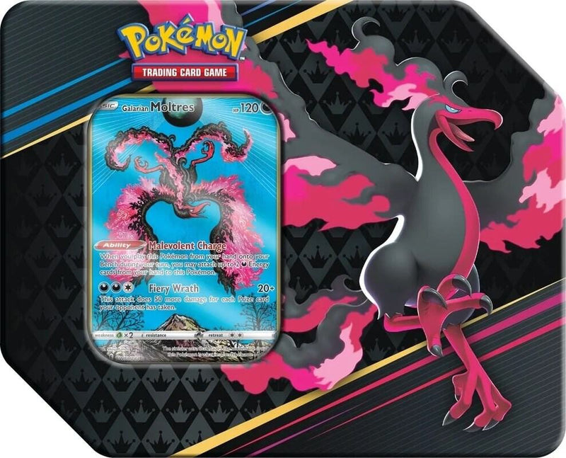 Crown Zenith Tin Galarian Moltres - Crown Zenith sealed product