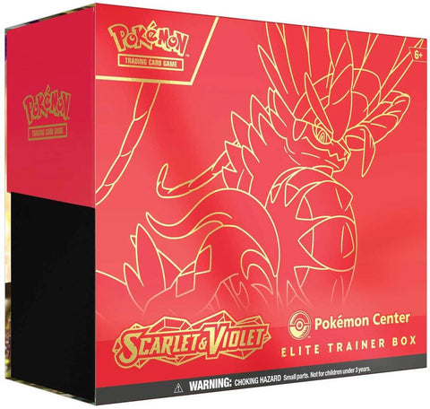 Scarlet and Violet Pokemon Center Elite Trainer Box Exclusive Koraidon