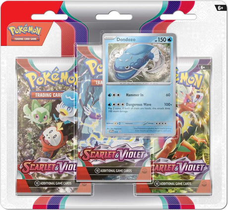 Scarlet and Violet 3 Pack Blister Dondozo