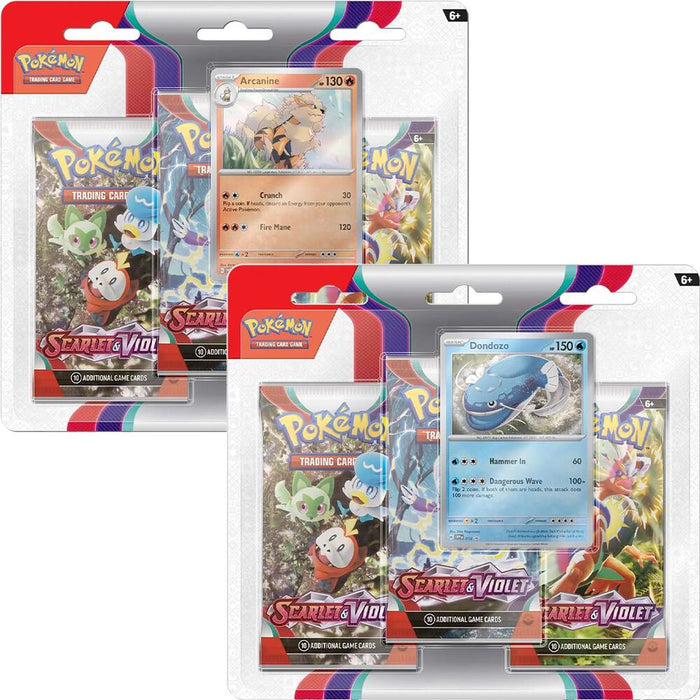Scarlet and Violet 3 Pack Blister Set of 2