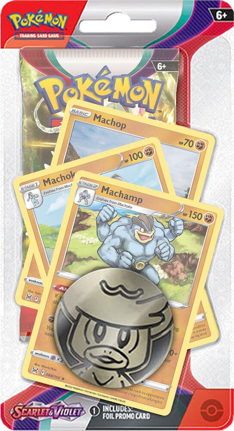 Scarlet and Violet Premium Checklane Blister Machamp