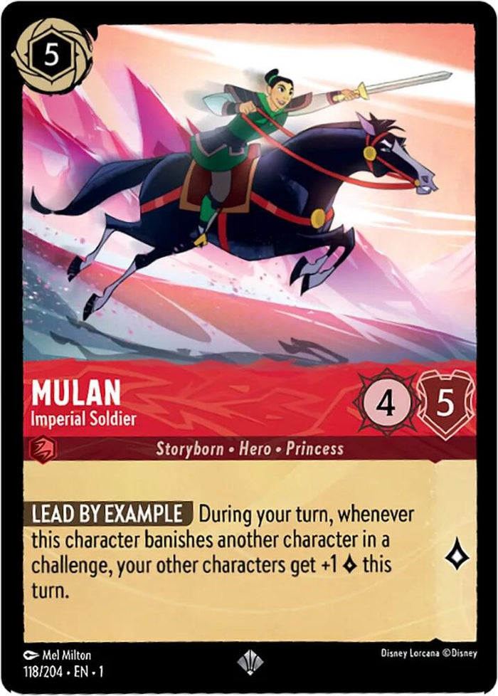 Mulan - Imperial Soldier #118 Super Rare - The First Chapter Pokemon card
