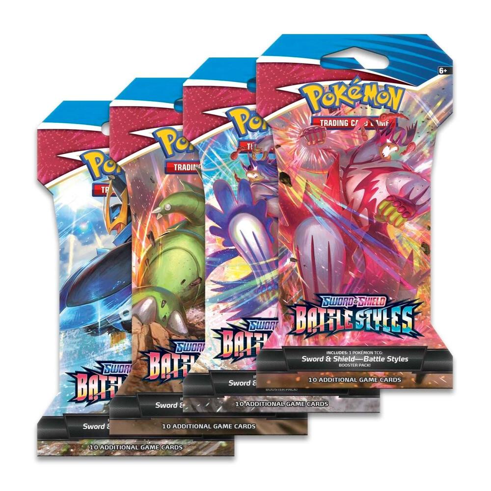 Battle Styles Sleeved Booster Pack Art Bundle Set of 4