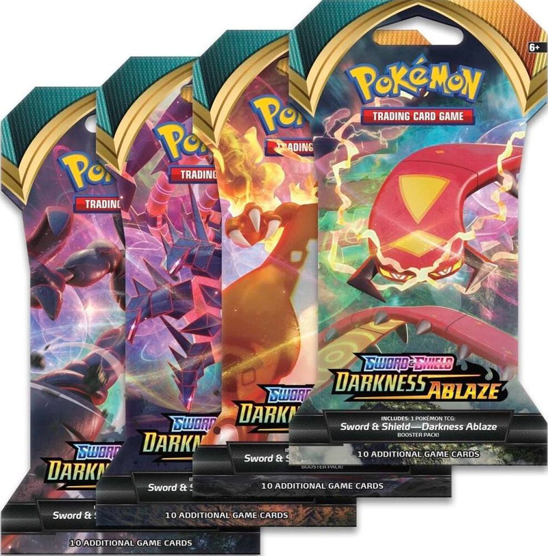 Darkness Ablaze Sleeved Booster Pack Art Bundle Set of 4 - Darkness Ablaze sealed product