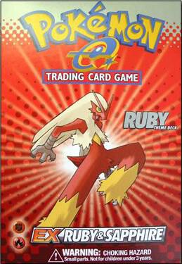 EX Ruby and Sapphire Theme Deck Ruby Blaziken - Team Magma vs Team Aqua sealed product