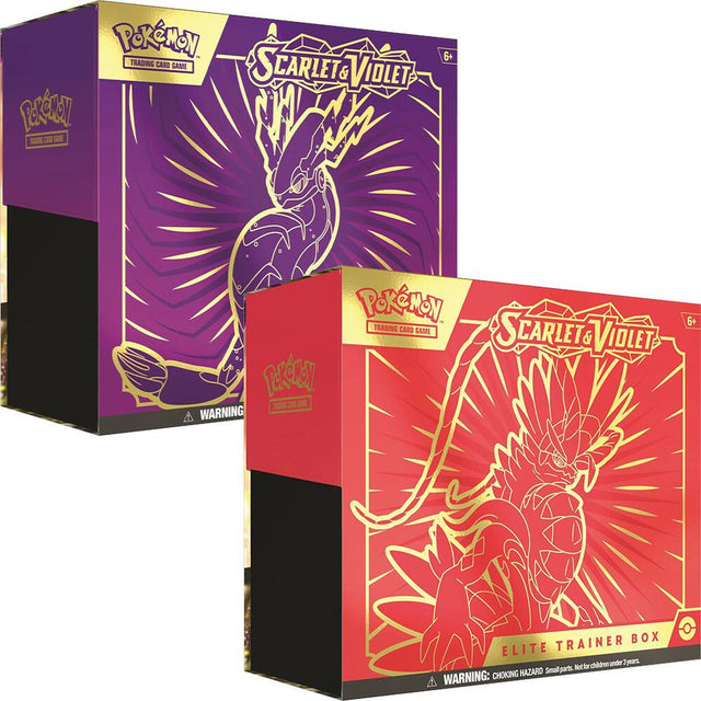 Scarlet and Violet Elite Trainer Boxes Set of 2