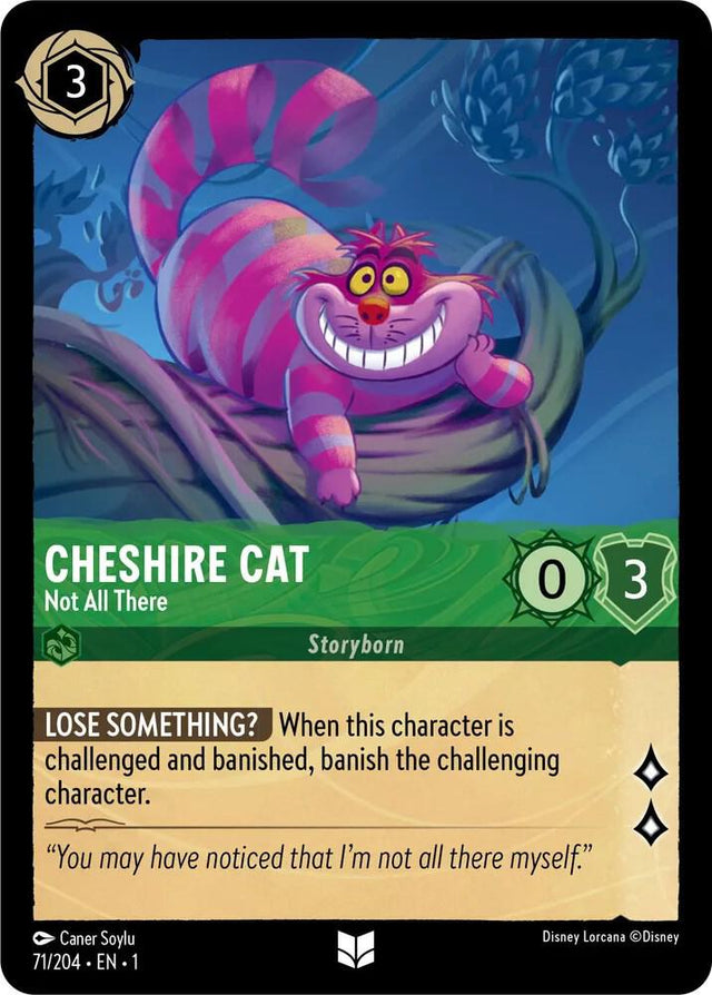 0071 Cheshire Cat - Not All There Uncommon The First Chapter