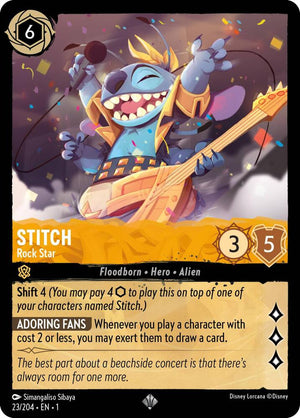0023 Stitch - Rock Star Super Rare The First Chapter