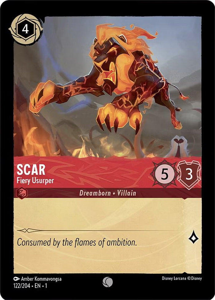 Scar - Fiery Usurper #122 Common - The First Chapter Pokemon card