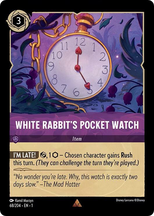0068 White Rabbit's Pocket Watch Rare The First Chapter