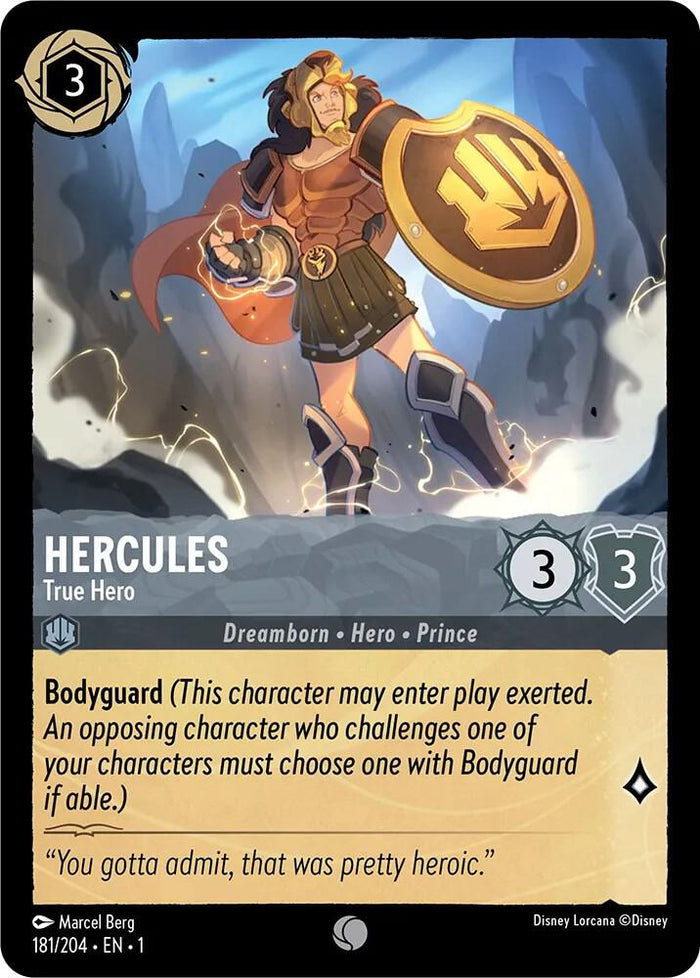 Hercules - True Hero #181 Common - The First Chapter Pokemon card