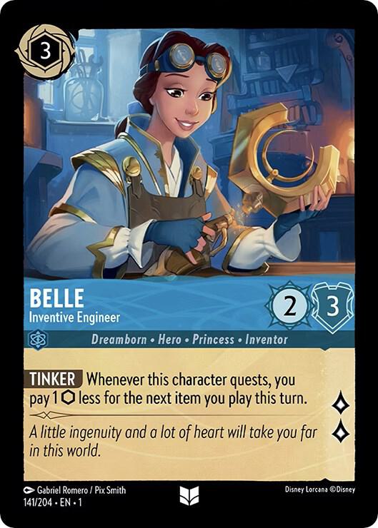 Belle - Inventive Engineer #141 Uncommon - The First Chapter Pokemon card